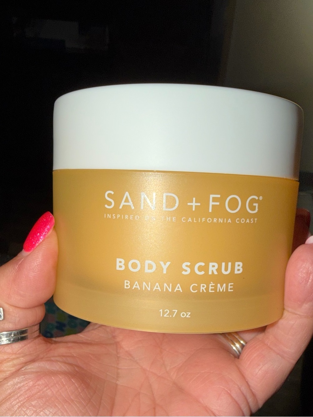 JUMBO SIZE Sand & Fog Banana Crème Body Scrub. NEW 12.7oz